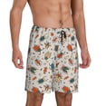 thumbnail image 2 of Pofeuu summer insects Print Men's Soft Woven Elastic Waistband Sleep Pajama Short-X-Large, 2 of 6