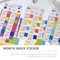 thumbnail image 4 of 16 Sheets of Portable Calendar Stickers Multi-function Planner Tabs Household Book Tabs, 4 of 7