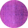 thumbnail image 1 of Ahgly Company Indoor Round Oriental Pink Industrial Area Rugs, 6' Round, 1 of 4