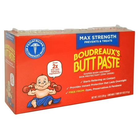 Product of Boudreaux's Butt Paste Diaper Rash Ointment, 2 pk./4