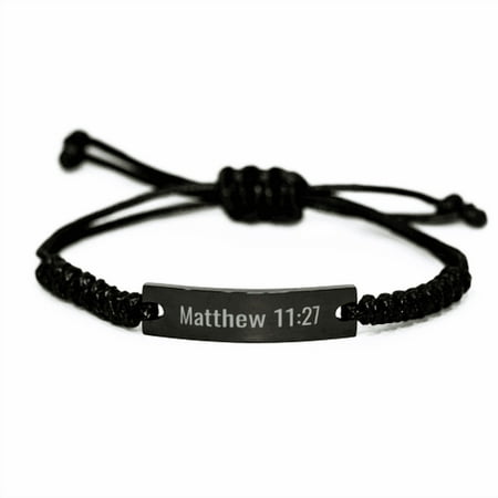 Matthew 11 27 Bracelet Matthew 11:27 Gift Bible Verse Scripture Stainless Steel Bracelet