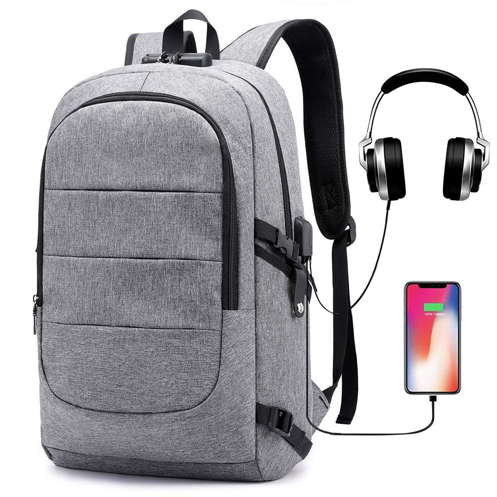 backpack with headphone hole