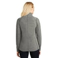 thumbnail image 2 of Port Authority Ladies Heather Microfleece Full Zip Jacket-4XL (Pearl Grey Heather), 2 of 6