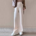 thumbnail image 3 of breaise Womens Wide Leg Yoga Pants with Pockets High Waisted Casual Pants Summer Maternity Over The Belly Palazzo Pants with Drawstring XL Beige, 3 of 6