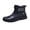 Black, variant on Men’s Ankle Rain B𝗈𝗈𝑡𝑠 Wate𝗋proof Wide Calf Rain Shoes with Comfortable Insole Fashion Round Toe Non-S𝗅ip Ru𝖻𝖻er D𝖾𝖼k Boot Outdoor Work Mud Che𝗅sea Booties