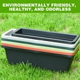 thumbnail image 4 of Wadada Plastic Vegetable Flower Planters Boxes, Rectangular Flower Pots with Saucers for Indoor Outdoor Garden, Balcony, Patio, Home Decor, Window Box Planter, Planters For Outdoor Plants, 4 of 7