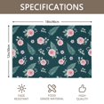 thumbnail image 3 of Placemat, Pioneer Flower Floral Print Pattern Place Mats Table Mat Set Of 2, PVC Washable Placemats for Party Kitchen Dining Decoration, 18x12 Inch, Fade Resistant, 3 of 6