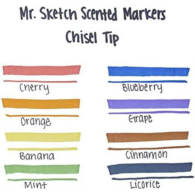 Mr Sketch Markers, Scented - 8 markers