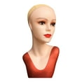 thumbnail image 2 of Female Mannequin Head Makeup Professional Manikin Display Stand Stable Base for Glasses Making Jewelry Hairpieces Shop Red, 2 of 10
