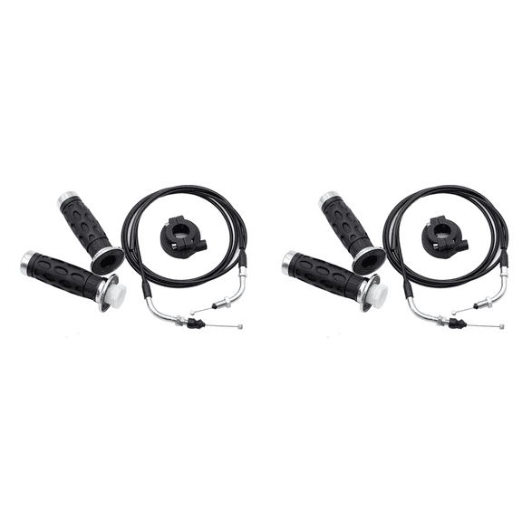 2set Universal Throttle Twist Grip Set with 78 Inch Scooter Cable for 50Cc 80Cc 125Cc 150Cc GY6