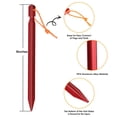 thumbnail image 2 of Estacas para Tienda Grassman Paquete de 16 Unidades de 23 cm, Resistentes con Cuerdas Reflectantes, 2 of 7