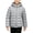 Gray, variant on Black Kids Warm Winter Coat for Boys Size 16-17 Years, Hooded Padded Jacket with Zip Chest Pocket and Everyday Outerwear Clothes