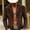 #412-Coffee, variant on Ceisia Men's Solid Suede Fringe Trim Lapel Zip Up Long Sleeve Western Cowboy Style Outerwear Jacket Gift