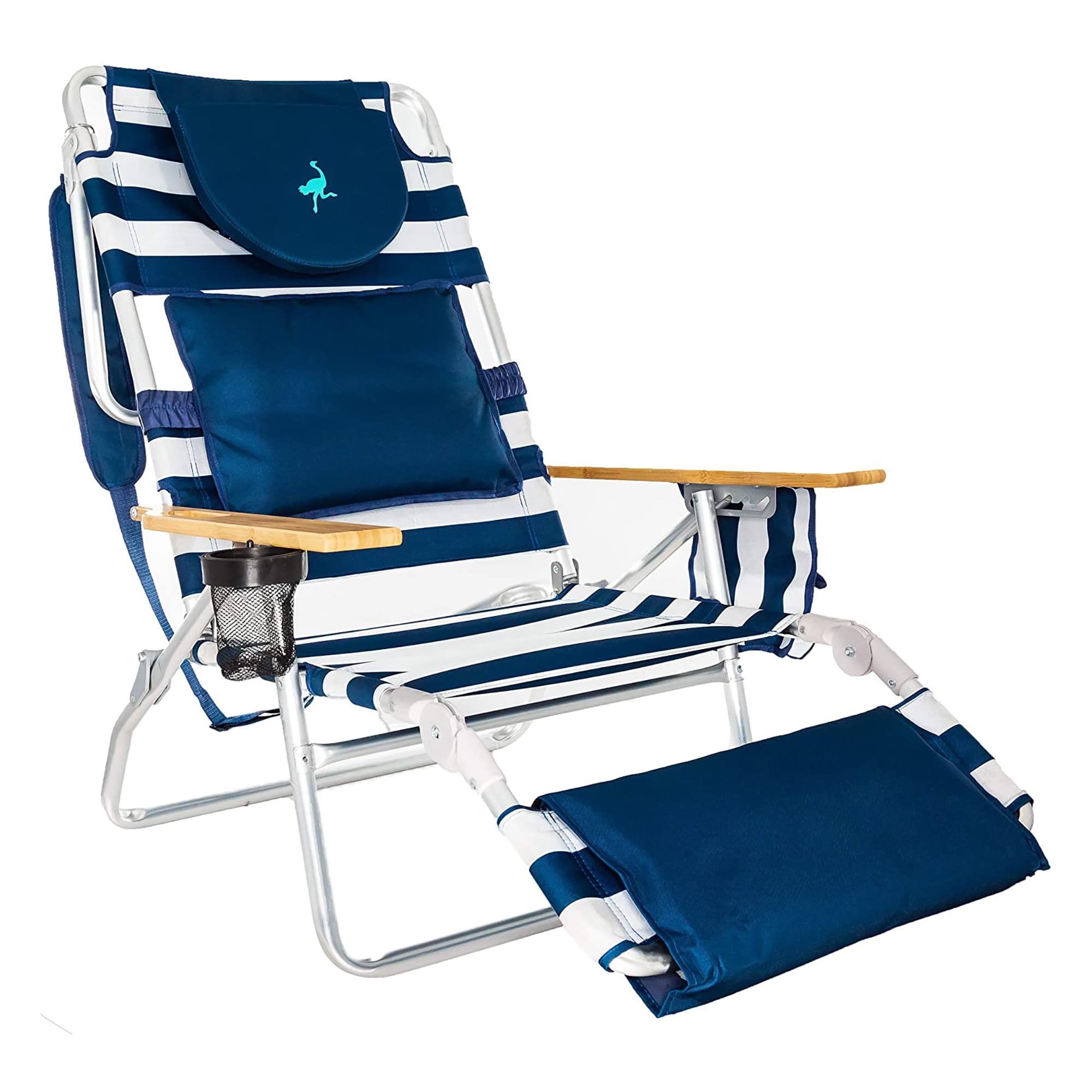 ostrich 3n1 beach chair in blue