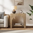thumbnail image 4 of Tribesigns Farmhouse End Side Table, Large Sofa Side Table with Heavy-Duty Wooden Pedestal for Living Room, Bedside Storage Nightstand for Bedroom, Accent Furniture, Easy Assembly (1, Light Brown), 4 of 9