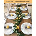 thumbnail image 4 of 15 Inch Round Placemats Set of 6, Turquoise Conch Coastal Non Slip Heat Insulation PP Table Mats, Nautical Summer Beach Ocean Sea Washable Place Mats for Kitchen Dining Party Table Decor, 4 of 7