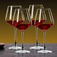 thumbnail image 3 of Ratrabas Wine Glasses Set of 4, Hand Blown White and Red Wine Glasses, Burgundy Wine Glass, Christmas Gifts, 16oz Red Wine Glasses for Women, Men, Wedding and Birthday, 3 of 7