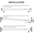 thumbnail image 7 of Adjustable rustproof 72" Straight Tension Shower Curtain Rod, 7 of 7