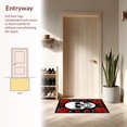 thumbnail image 3 of ODIKA 4'x6' Machine Washable Non-Slip Area Rug, Striking Dark Floral Aesthetic High Traffic Rug, Red, 19257, 3 of 7