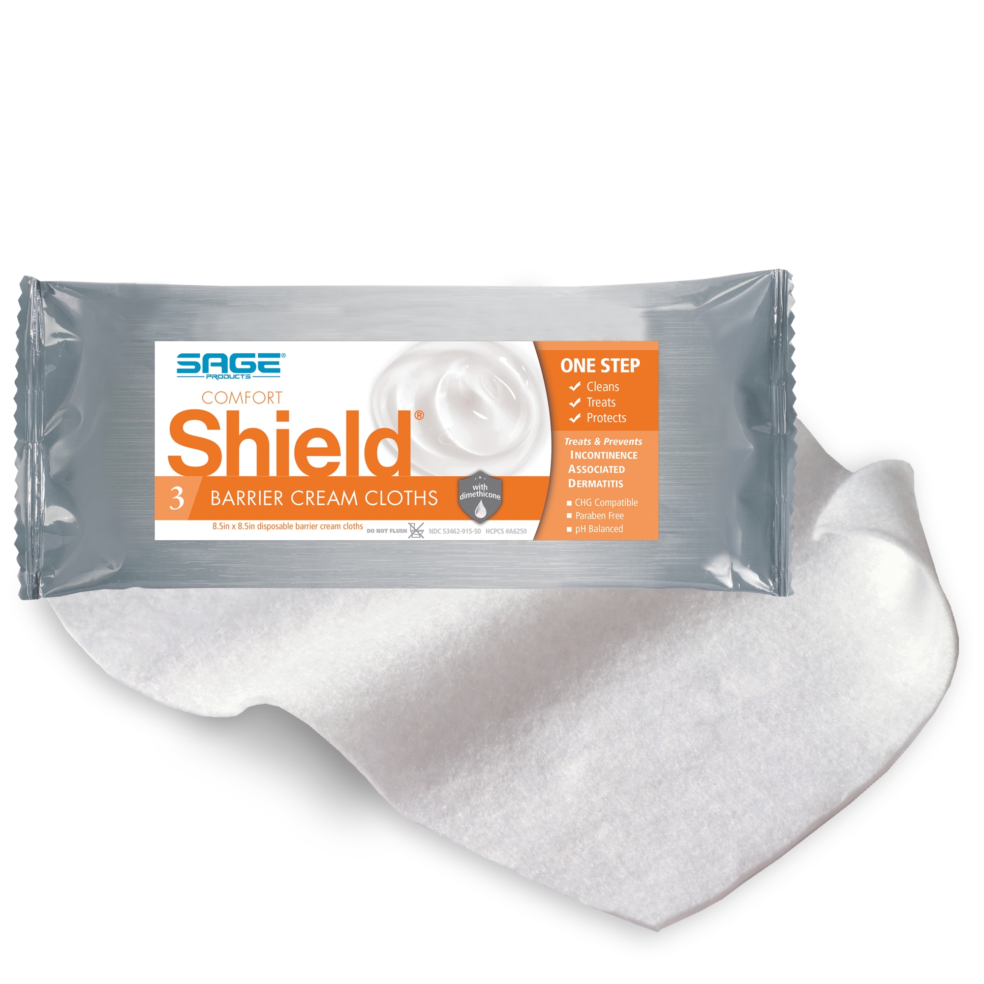 Comfort Shield Adult Wipe or Washcloth 8.5 x 8.5" 7503, 90 Wipes