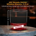 thumbnail image 5 of 10 ARC Nevado Denver Whiskey Glasses Set, 11.5 oz. - USA made, Barware - Red, 5 of 5