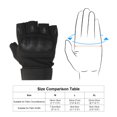 thumbnail image 5 of Uxcell Fingerless Gloves Outdoor Work Half Finger Gloves Breathable Workout Gloves Black XL, 5 of 5