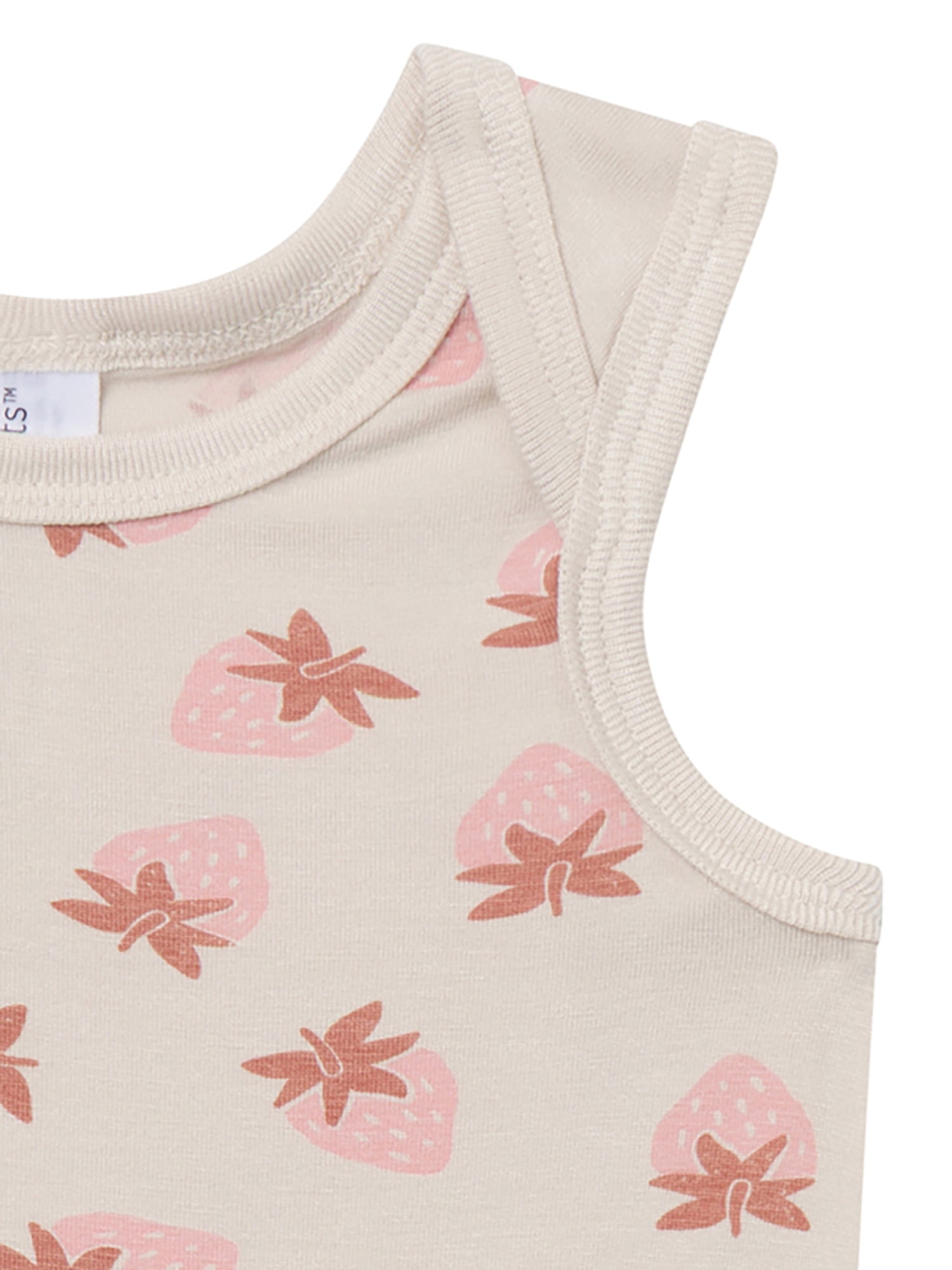 Modern Moments by Gerber Baby Neutral Viscose Sleeveless Bodysuit and Short Outfit Set, 2-Piece, Sizes Newborn - 12 Months