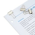 thumbnail image 3 of (5 pack) Pen+Gear Mini Binder Clips, Silver, 70 Count, 3 of 7