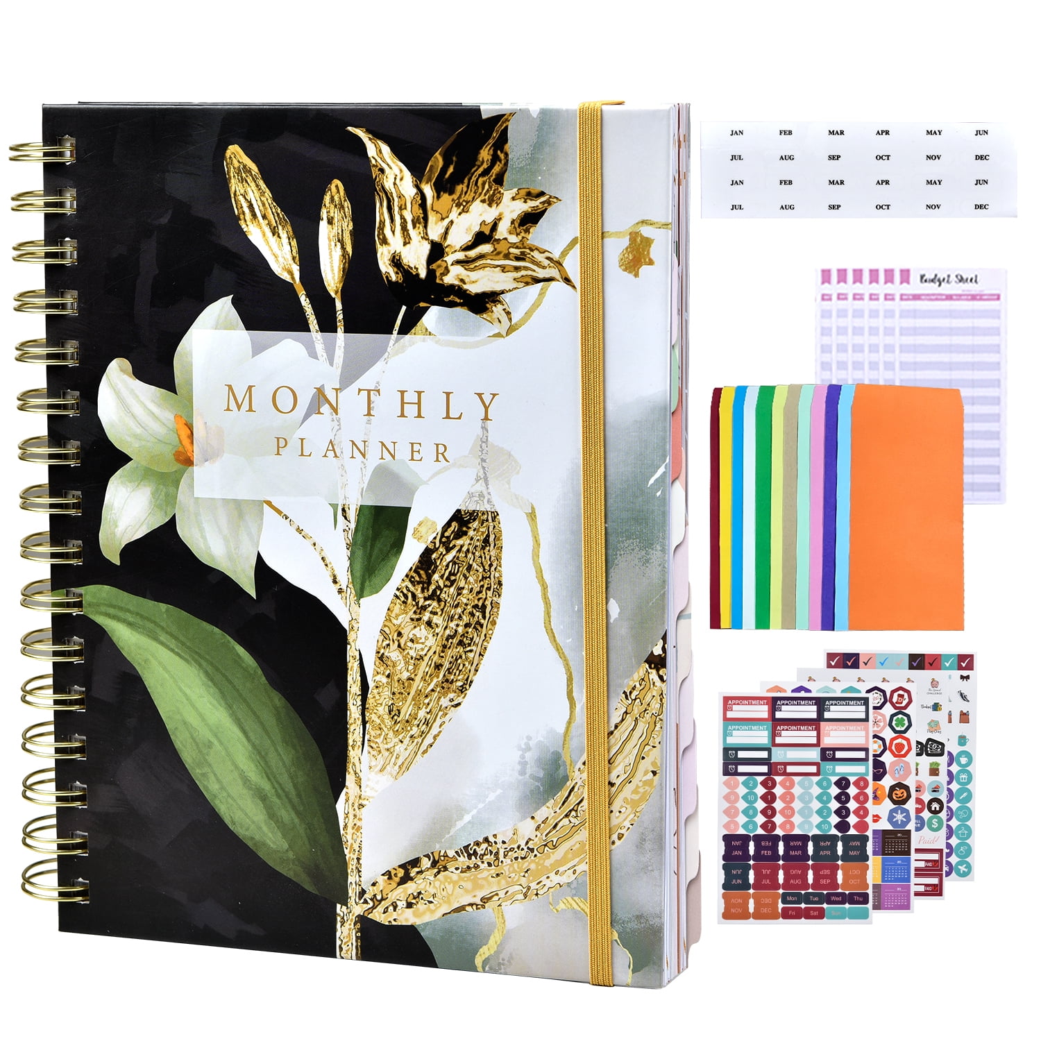 Coolmade Academic Year 2022-2023 Planner: (June 2022 Through July 2023) 5.5'x8' Daily Weekly Monthly Planner Yearly Agenda. Bookmark, Pocket Folder and Sticky Note Set