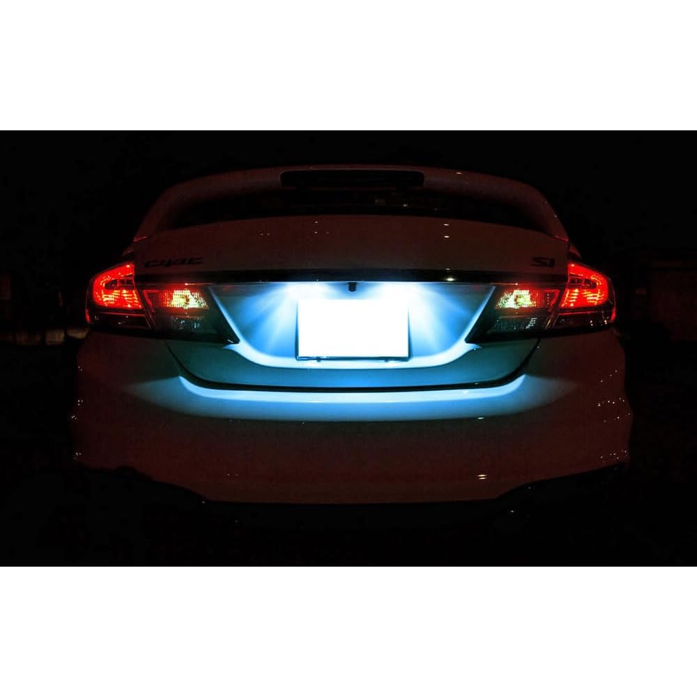 Super Bright Ice Blue Aqua Full LED License Plate Light Kit For Acura MDX RL TL TSX ILX Honda Civic Accord Odyssey