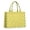 Yellow Lemon Slices, variant on Large Capacity Tote Bag,Yellow Lemon Slices Green Pattern Handbag Fashion Luxury Tote Bag,15.7"x13"x 5.1" Inches,Laptop Compatible