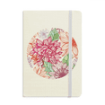 thumbnail image 1 of Décoration Colorée Carnet à Fleurs Pompon Couverture Rigide en Tissu Journal Classique, 1 of 3