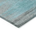 thumbnail image 4 of Addison Rugs Chantille Indoor/Outdoor Transitional Lines Teal Washable Rectangle Rug, 9' x 12', 4 of 6