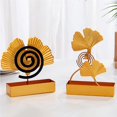 thumbnail image 5 of Bewildely Ginkgo Leaf Holder Golden Stand Delicado Adorno de Escritorio Hierro Soporte con Ceniza para Dormitorio Decoración del hogar de una sola hoja Bewildely HA026082-01, 5 of 5