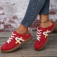 thumbnail image 7 of CHICVOMEY Women's Vintage Platform Mules - Slip-On Walking Shoes for Women with Comfortable Sole - Retro Casual Mules for Campus Daily Wear, 7 of 7