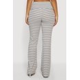 thumbnail image 4 of Women's Striped Fold Over Waist Textured Knit Pants, 4 of 4