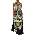 thumbnail image 3 of Sugar Skull Day of the Dead Long Dress dress for women Bridesmaid dress woman women clothes, 3 of 6