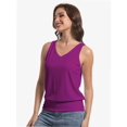 thumbnail image 6 of Women's Summer V Neck Tank Top Basic Sleeveless Casual Fit Shirts, 6 of 6