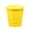 Yellow, variant on Deyuer Desktop Trash Can Large Capacity with Lid Bucket Shape Stainless Leakproof Garbage Storage Coated Large Opening Waste Bin for Home,Red
