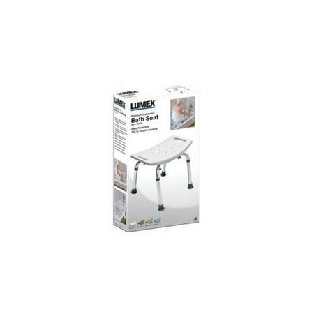 Lumex 7931RC-1 Platinum Collection Bath Seat without Backrest, Chocolate, Retail Packaging