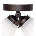 thumbnail image 2 of Meyda Tiffany 254394 Puffy Rose 2 Light 12" Wide Semi-Flush Ceiling Fixture - MultiColor, 2 of 7