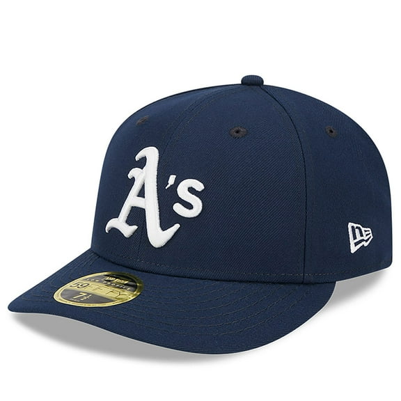 Men's New Era Navy Athletics Oceanside Low Profile 59FIFTY Fitted Hat