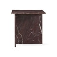 thumbnail image 3 of Pemberly Row Modern Transitional Marble End Table in Red Finish, 3 of 8