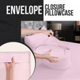 thumbnail image 3 of 500 Thread Count Egyptian Cotton Pinch Pleated Pillowcase with Envelope Closure – Luxury Soft & Breathable, Euro Size (Non-Standard) (26" x 26") Lavender Solid, 3 of 4