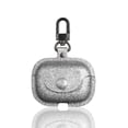 thumbnail image 1 of Estuche de cuero para Airpods Pro 2019, Glitter Bling Sequin Sparkle Estuche lindo de PU Estuche protector a prueba de golpes Skin Slim Metal Broche Llavero Mosquetón - Plateado Sailing  Electrónica, 1 of 4