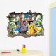 thumbnail image 1 of Pegatinas de pared de Pokémon Pikachu, vinilos decorativos para habitaciones infantiles y de bebés, decoración de pared y pegatinas adhesivas, regalo para niños., 1 of 5