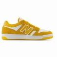 thumbnail image 2 of Men's Size 11 New Balance 480 Leather Gold White Sneakers BB480LWA Low Yellow, 2 of 6
