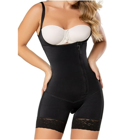 

Diane & Geordi 002409 Fajas Colombianas Reductoras Women Tummy Control Body Shaper Black XL