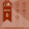 thumbnail image 4 of AirPurete Furnace Filters AP-3M16251 | Pack of 6 | Nominal Size: 16x25x1 | Actual Size: 15-1/2" x 24-1/2" x 3/4" | High Capacity MERV 8, 4 of 5