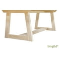thumbnail image 5 of BingLTD - 90" D x 30" Tall Alexa Dining Table (TT-B-40901-RW-UNF), 5 of 5